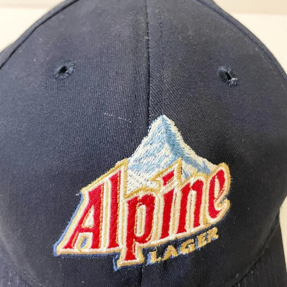 Alpine Lager  Hat Beer Hook Loop Baseball Cap - Picture 3 of 14